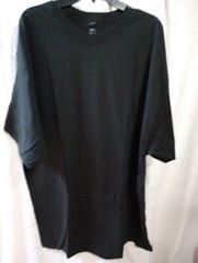 Hanes 518T Men’s 3XL Tall Cotton Short Sleeve T Shirt Crew Neck Beefy-T Black
