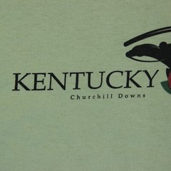 VTG 2005 KENTUCKY DERBY 131 T Shirt Green Churchill Downs Giacomo Tee Y2K Mens L