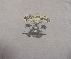 Crazy Shirt Mens Small Gray Hawaiian Volcano Joes Crazy Shirt Tee Adult Casual
