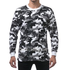 New PROCLUB Men’s Heavyweight THERMAL Top Long Sleeve Shirts Waffle Solid S-5XL