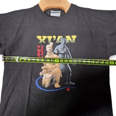 Vintage Xi’an Qin Warriors Terracotta Army China Graphic T-Shirt Mens XL Black