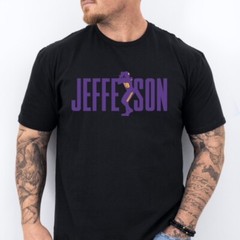 JEFFERSON 18 | Minnesota Football theme Soft Ring Spun Pre-Shrunk Cotton T-Shirt