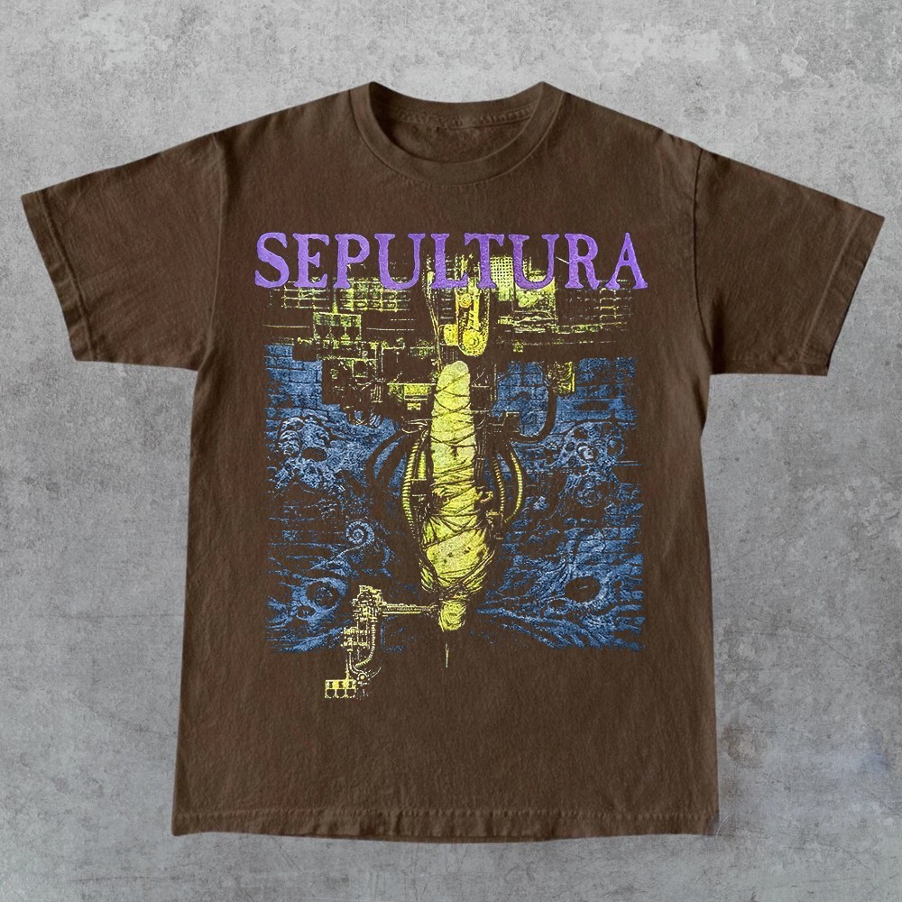 Retro Sepultura Band Cotton All Size Shirt N05.189