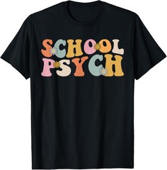 Groovy Retro School Psych Teacher School Psychologist Gift Unisex T-Shirt