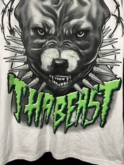 VTG Y2K Big Tiger “Tha Beast” Pitbull Barbed Wire Spiked Collar Men’s Shirt 3XLT