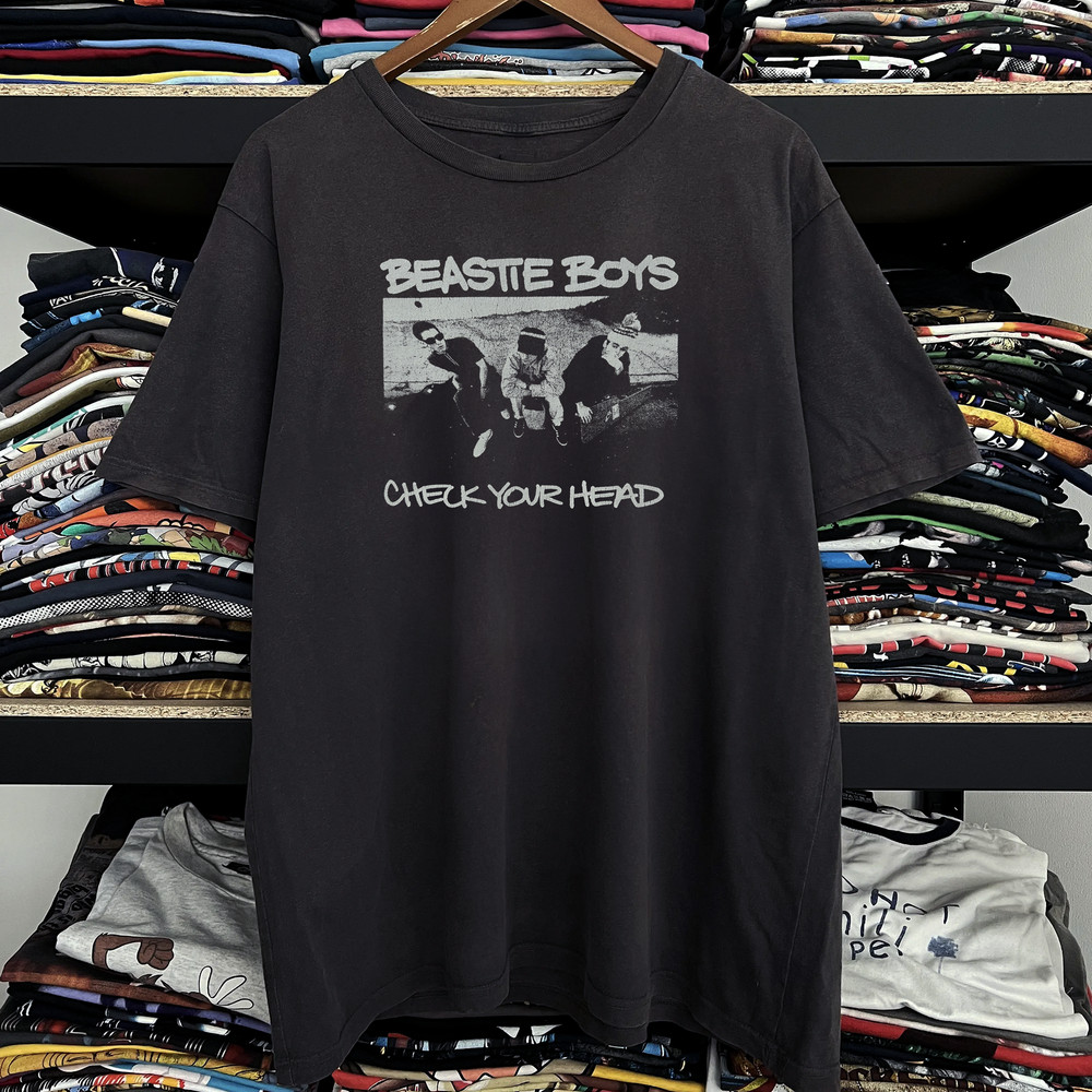 90s Beastie Boys Check Your Head Washed T-Shirt Black L