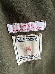 OLD TOWN Men’s Khaki Stand Collar Work Jacket Size M England