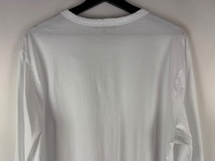 Quince Men’s White Long Sleeve 100% Pima Cotton Luxe Touch Tee Shirt Large L