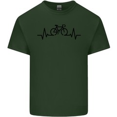 Bicycle Pulse Cycling Cyclist Road Bike Mens Light Cotton T-Shirt
