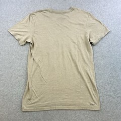 Adidas Go To Tee Mens Small Beige Short Sleeve Graphic Pullover Casual Adult