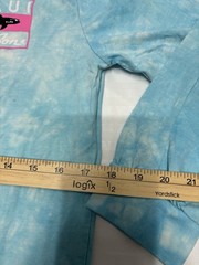 Maui and Sons Vintage Graphic Tee Aqua Blue Size Small Long Sleeve Mineral Wash