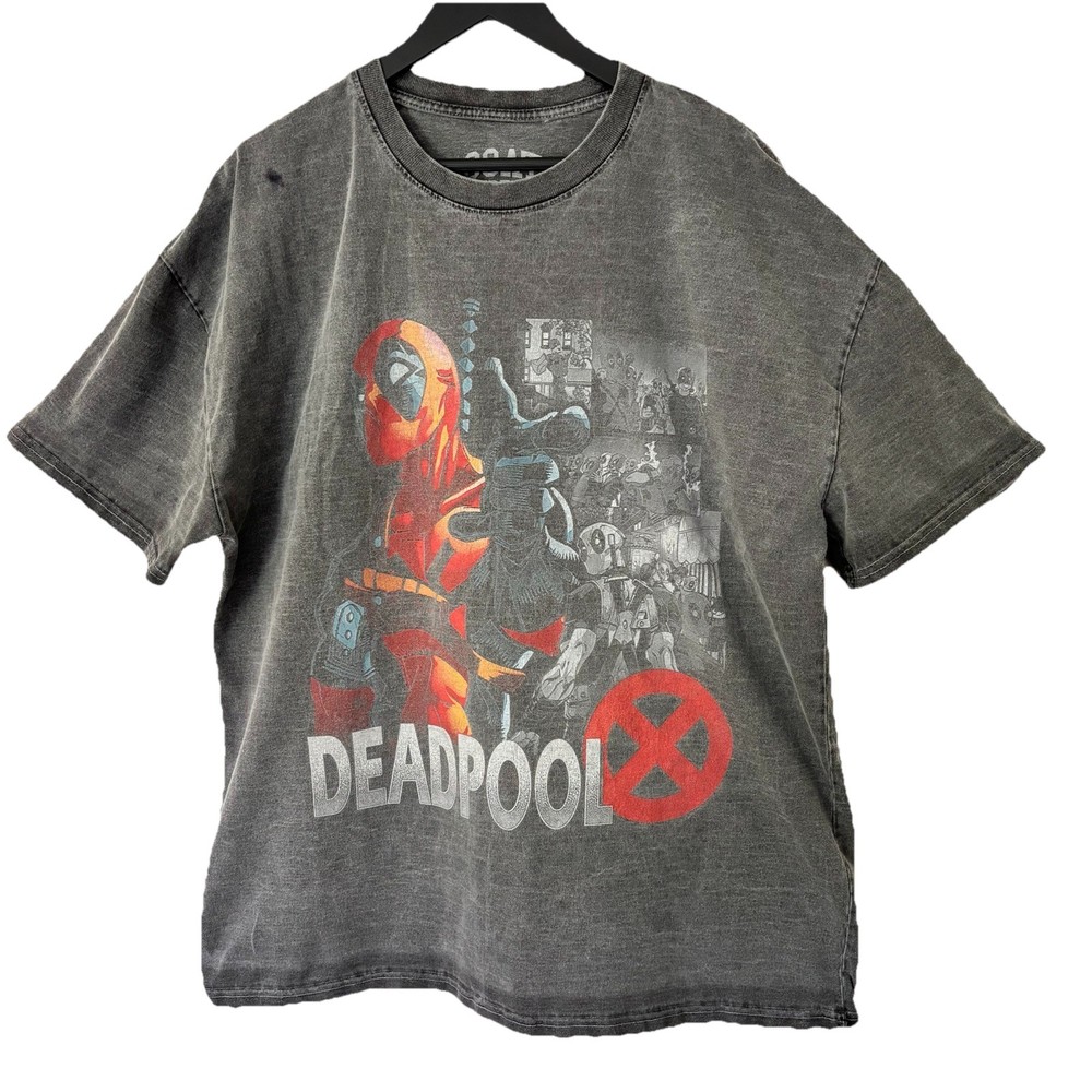 Marvel Deadpool x Goat Crew T-shirt Men XL Oversized Heavyweight Vintage Black