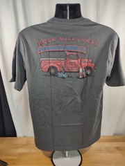 Men’s G.H.Bass & Co. Cotton Blend Short Sleeve Graphic Tshirt Gray Medium