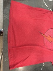 Official DC Comics The Flash T Shirt Distressed Logo Red – Size Large L Soft