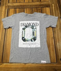 Diamond Supply Co Gray Graphic Shirt Small Diamond Streetwear 2010’s