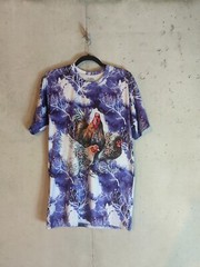 Cool Tye Dye Chicken Short Sleeve T Shirt Men’s Size Med 42 Cotton