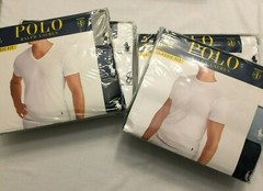 NWT Classic Fit Polo Ralph Lauren Tee T Shirts V or Crew – White or Color Cotton