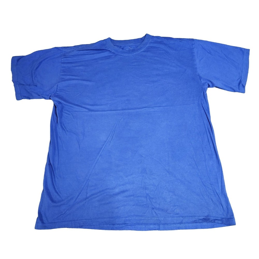 Sada Men T Shirt 5XL Blue Color Work Wear Small Stain