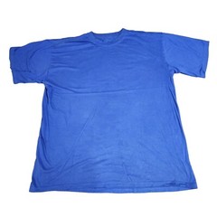 Sada Men T Shirt 5XL Blue Color Work Wear Small Stain