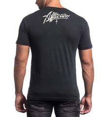 AFFLICTION MENS ACRYLIC SS T-SHIRT A13330 BKLV