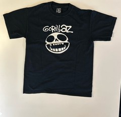 Vintage Gorillaz Russel Hobbs Skull Face T-Shirt Black Demon Days Phase 2 2005 M