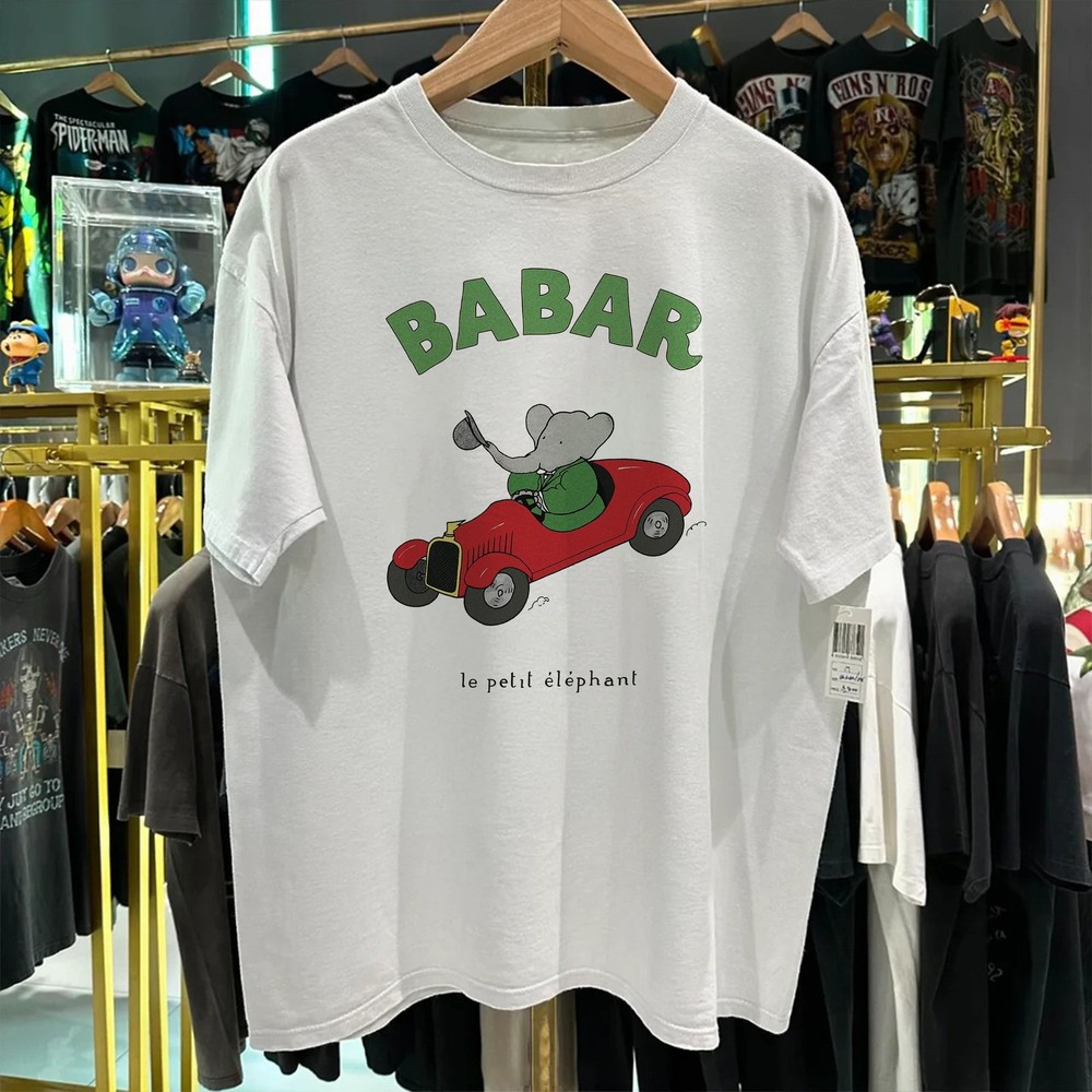 Babar The Elephant Rare T-Shirt White XXL