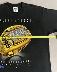 Vintage 90s Dallas Cowboys Super Bowl Ring Champion Shirt XL NFL Pro Player USA
