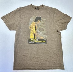 Vintage Bruce Lee Way of The Dragon XL Aces & Eights USA Made Movie Promo TShirt