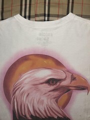 Travis Scott Birds In The Trap Airbrush Eagle Concert Tour Shirt Men Large White