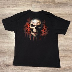 Spiral Game Over You Lose T-Shirt Black T-Shirt Double Side Print Cotton Sz XXL