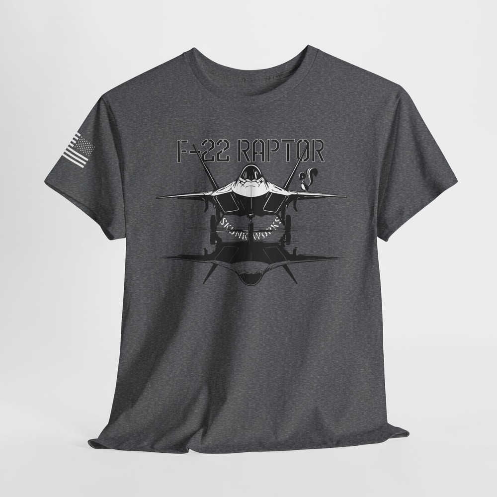 F22 Raptor Fighter Aircraft USA Patriotic Military Lover T-Shirt DTF | 8 Colors