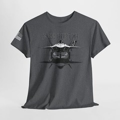 F22 Raptor Fighter Aircraft USA Patriotic Military Lover T-Shirt DTF | 8 Colors