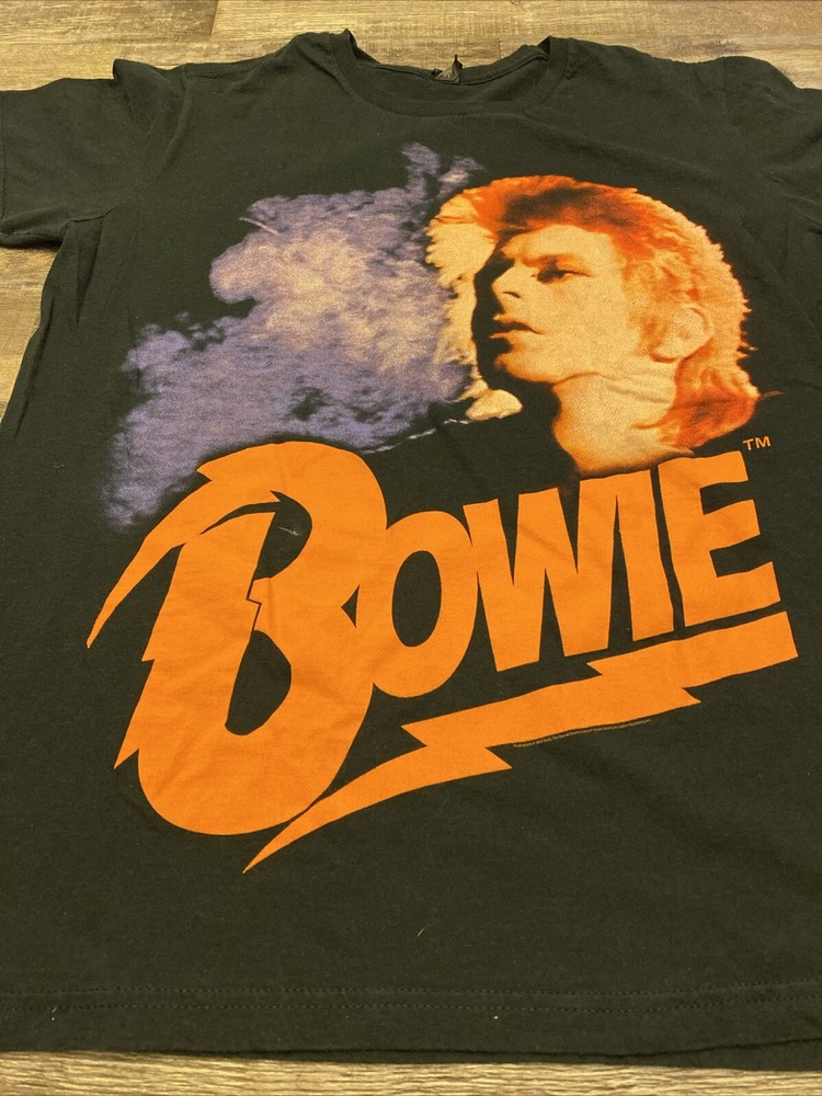 Bowie T-Shirt Bay Island Sportswear David Bowie Rock Size Large
