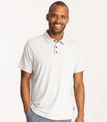 Free Fly Men’s Bamboo Flex Polo || T Shirt (MFXPOL-022-L) Size Large Color White