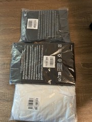 Old Navy Men’s Crew Neck Solid Short Sleeve T-Shirt Lot 3 Black/White