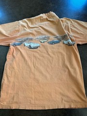 Classic Car Graphic T Shirt Reverse Print Size Large Short Sleeve 100 Cotton USA