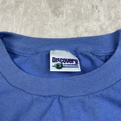 Vintage 90s Discovery Channel Store Polar Bears Blue T-Shirt USA Men’s Size XL