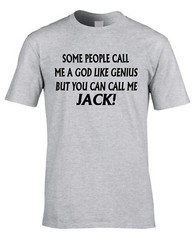 Jack T-Shirt Funny Boys Mens Personalise Any Name Gift Present Boys 80th 30th