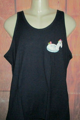 MENS NEFF UNICORN NAVY BLUE TANK TOP T-SHIRT SIZE S