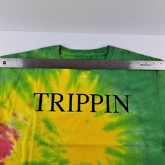 Fort Knox T-Shirt Mens Large Multicolor Tie Dye Short Sleeve “TRIPPIN” NWOT