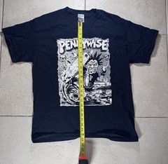 Pennywise Band T-Shirt Men’s Large Navy Black Gildan Punk Rock Graphic Tee