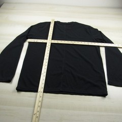 Fabletics Shirt Mens Medium Black Henley Thermal Waffle Cotton Long Sleeve A1