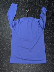 RLX Ralph Lauren Golf Performance T-Shirt Mens SMALL Blue Long Sleeve