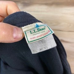 Vintage L.L. Bean Henley Shirt Base layer Mens XL Wool Blend USA River Driver