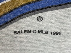 Vtg Kansas City Royals Tshirt XXL 2XL Grey 1996 Single Stitch Made USA Salem