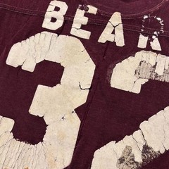 True Vintage 1940s 50s Durene Short Sleeve Faded and Distressed Number 32 Shirt