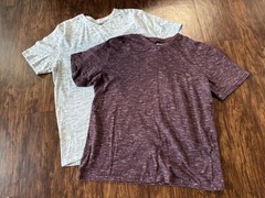 Men’s Company 81 Heather Gray And Red V Neck T Shirts Size XL