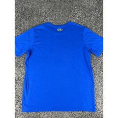Under Armour Mens XXL Blue Basketball Graphic Loose Fit Short Sleeve T-Shirt
