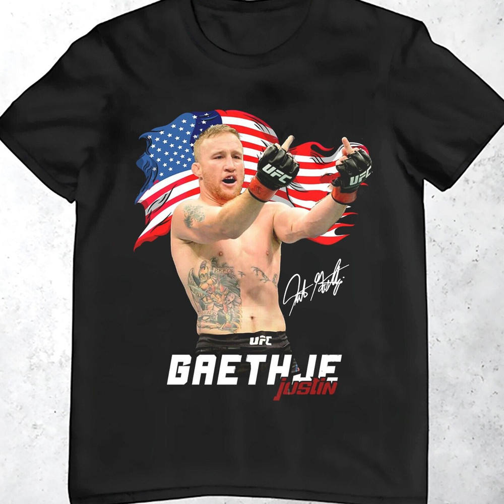 Justin Gaethje Vintage Fighter Graphic T Shirt