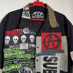 Levellers Custom Shirt Size 3XL Short Sleeve Black 19.5” Collar Punk Handmade
